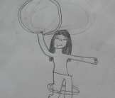 hula drawing by EBT Refuge children
