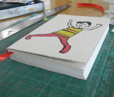 Finished circus notebook made by EBT Refuge girls