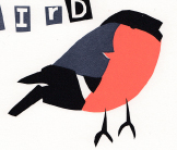 B is for Bird boy screenprint by Esther Tyson