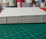 Esther Tyson's  bookbinding workshop Stitched spine