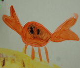 Crab Oceans Alive kids drop-in art event. Manchester