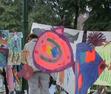 Fish Oceans Alive kids drop-in art event. Manchester